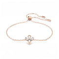 Gold-tone zircon adjustable bracelet