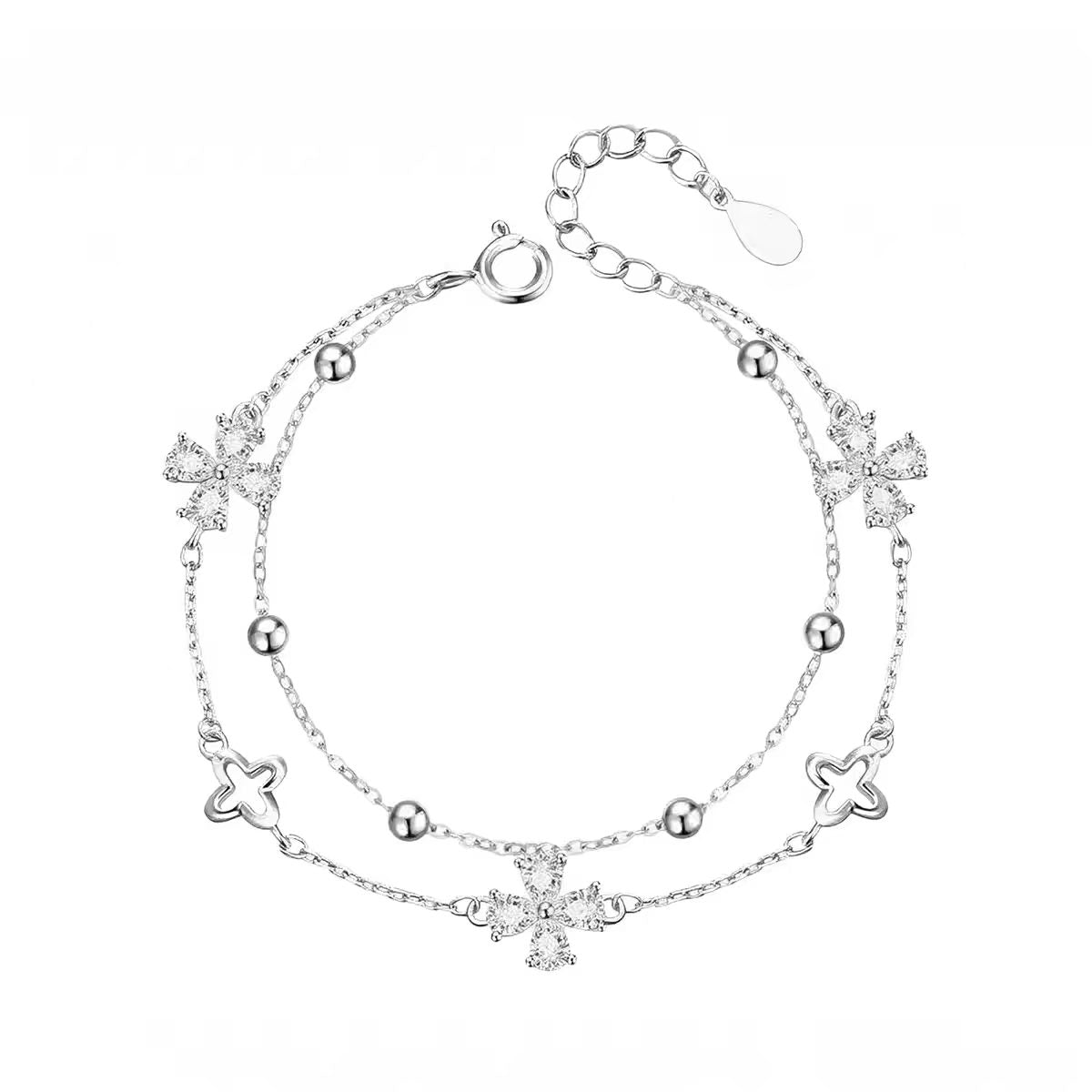 Silver Zircon Bracelet